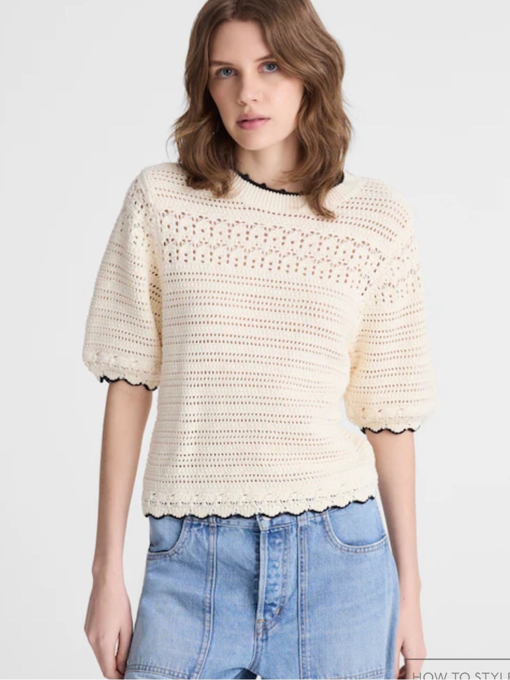 NWT Madewell Textured Sweater Tee in 100% Cotton